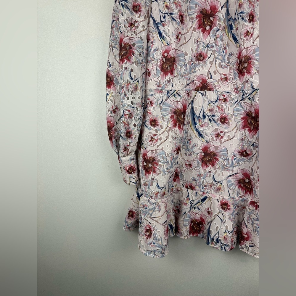 La Maison Talulah Bonita Floral Eyelet Cocktail Mini Dress Women’s Sz XS - Picture 7 of 12